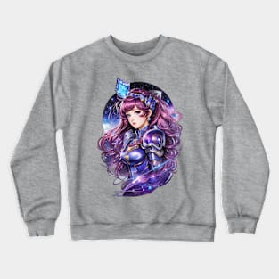 Exploring Andromeda: Inspiring AI Anime Artworks Crewneck Sweatshirt